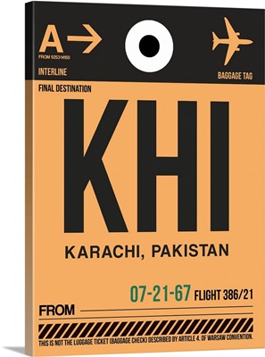 KHI Karachi Luggage Tag I