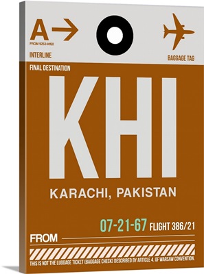 KHI Karachi Luggage Tag II