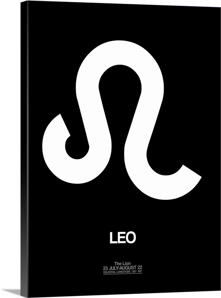 Leo Zodiac Sign White