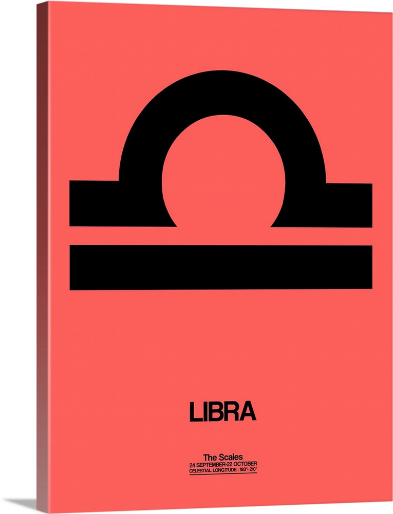 Minimalist artwork of the astrological sign of Libra.