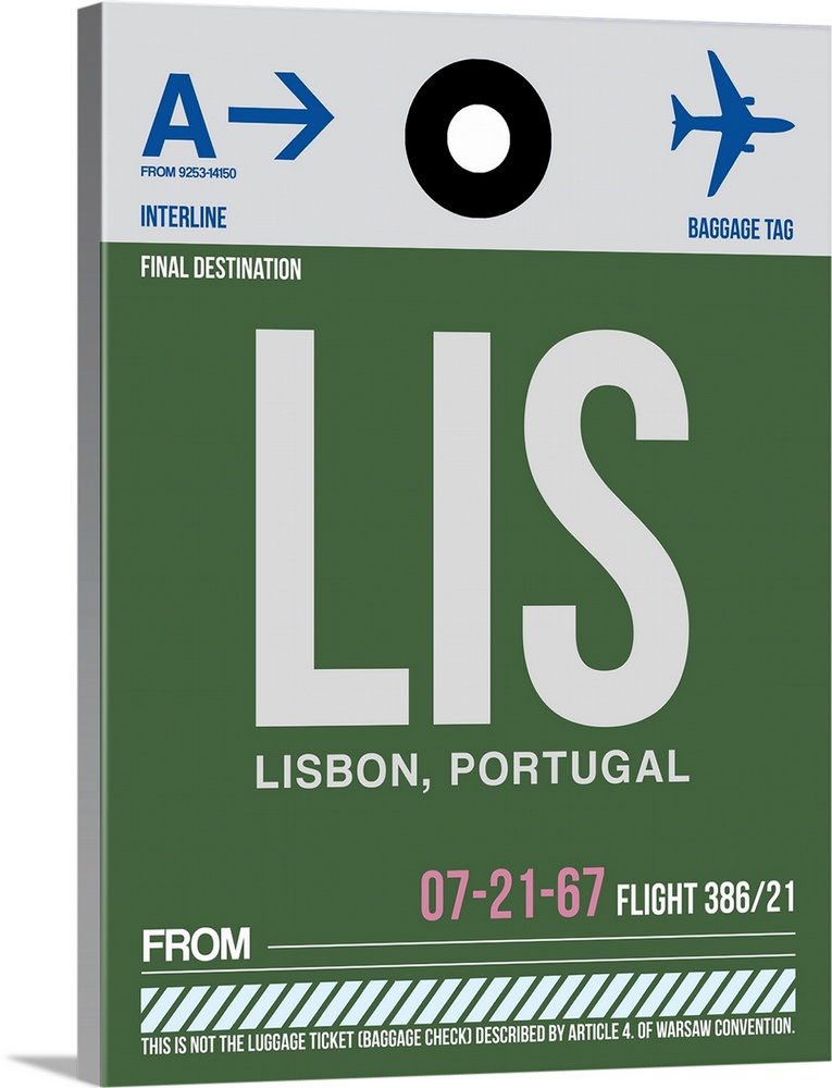 LIS Lisbon Luggage Tag II
