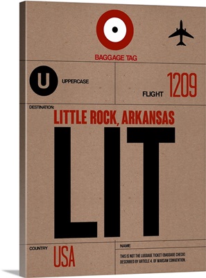 LIT Little Rock Luggage Tag I