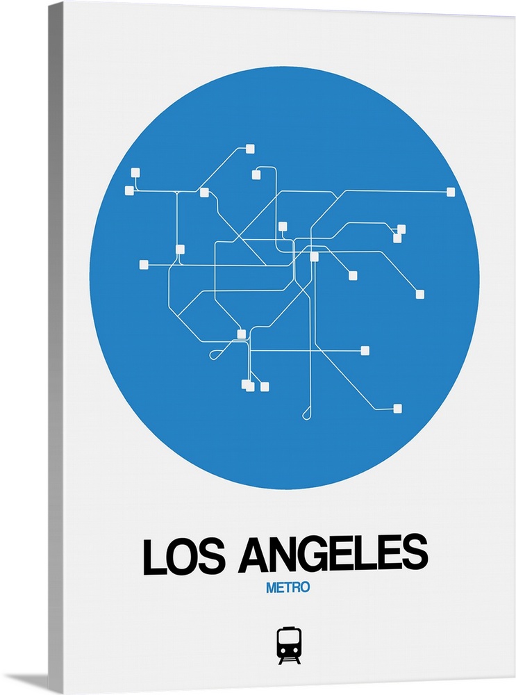 Los Angeles Blue Subway Map