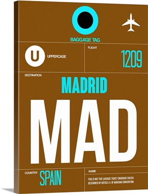 MAD Madrid Luggage Tag I