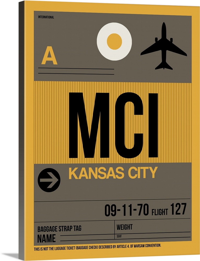 MCI Kansas City Luggage Tag I
