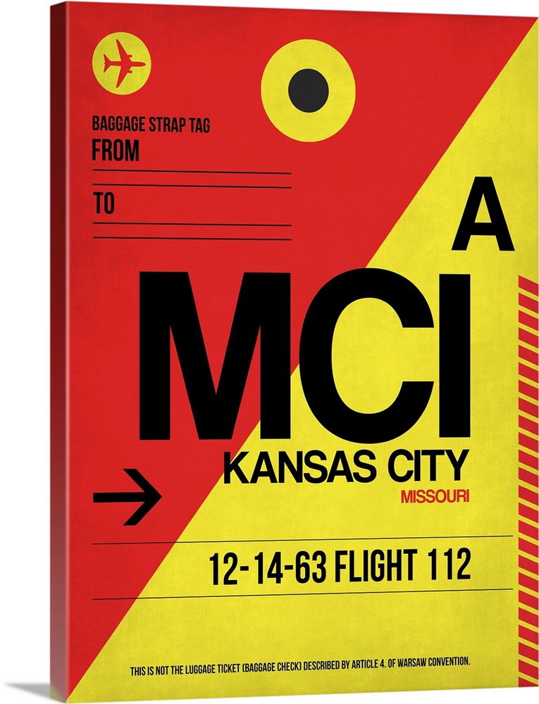 MCI Kansas City Luggage tag I