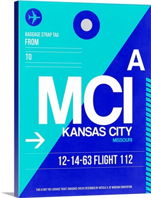 MCI Kansas City Luggage tag I