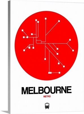 Melbourne Red Subway Map