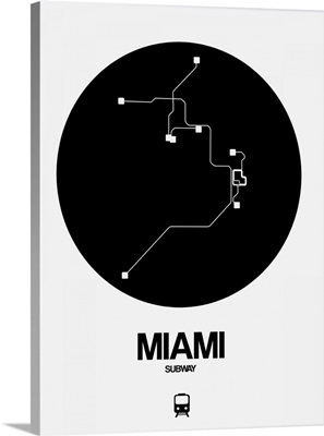 Miami Black Subway Map