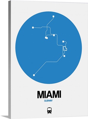 Miami Blue Subway Map