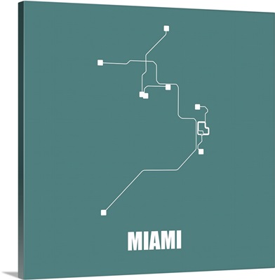 Miami Teal Subway Map