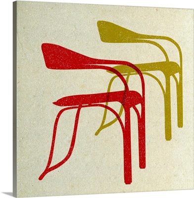 Mid Century Chairs Print II