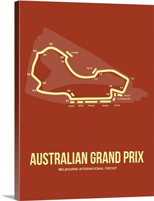 Minimalist Australian Grand Prix Poster III