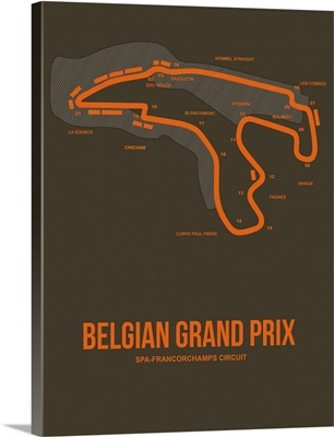 Minimalist Belgian Grand Prix Poster I