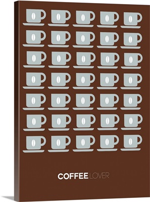 Minimalist Beverage Poster - Coffee - Brown