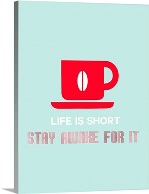 Minimalist Beverage Poster - Coffee - Red
