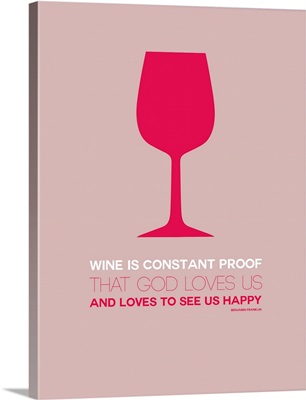 Minimalist Beverage Poster - Wine - Red