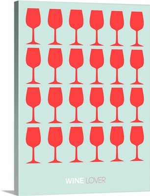 Minimalist Beverage Poster - Wine - Red II