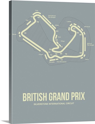 Minimalist British Grand Prix Poster I