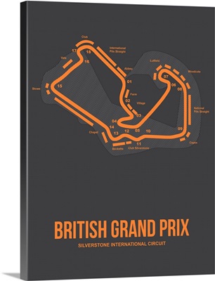Minimalist British Grand Prix Poster III