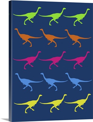 Minimalist Dinosaur Family Poster III