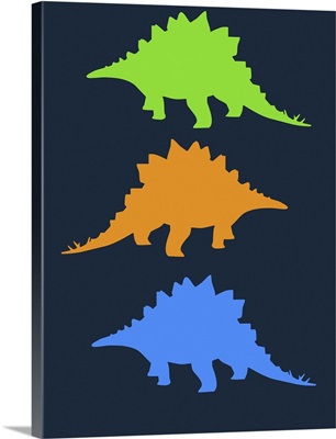 Minimalist Dinosaur Family Poster VIII