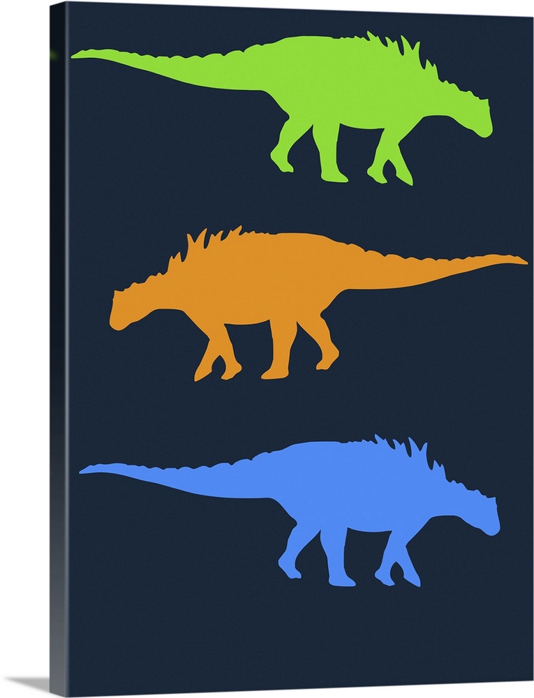 Minimalist Dinosaur Family Poster X