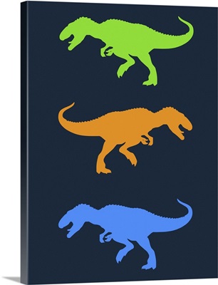 Minimalist Dinosaur Family Poster XXII