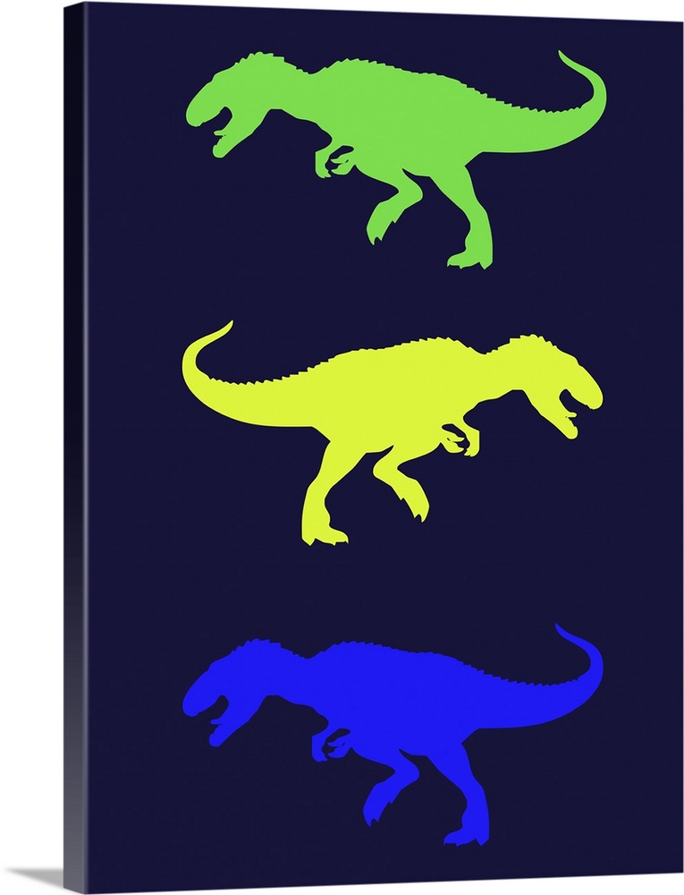 Minimalist Dinosaur Family Poster XXIII