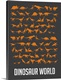 image thumbnail of Minimalist Dinosaur World Poster - Orange