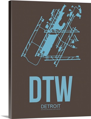 Minimalist DTW Detroit Poster I