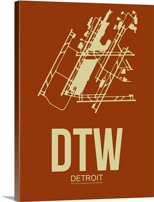 Minimalist DTW Detroit Poster II