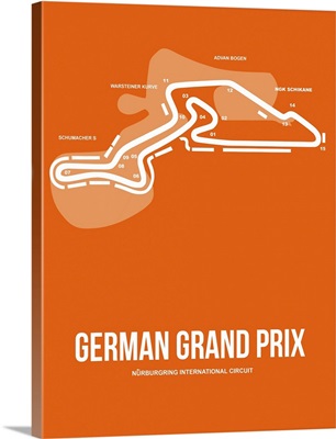 Minimalist German Grand Prix Poster III