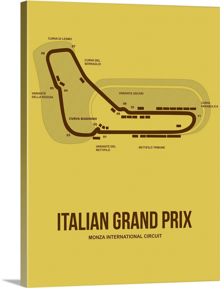 Minimalist Italian Grand Prix Poster I