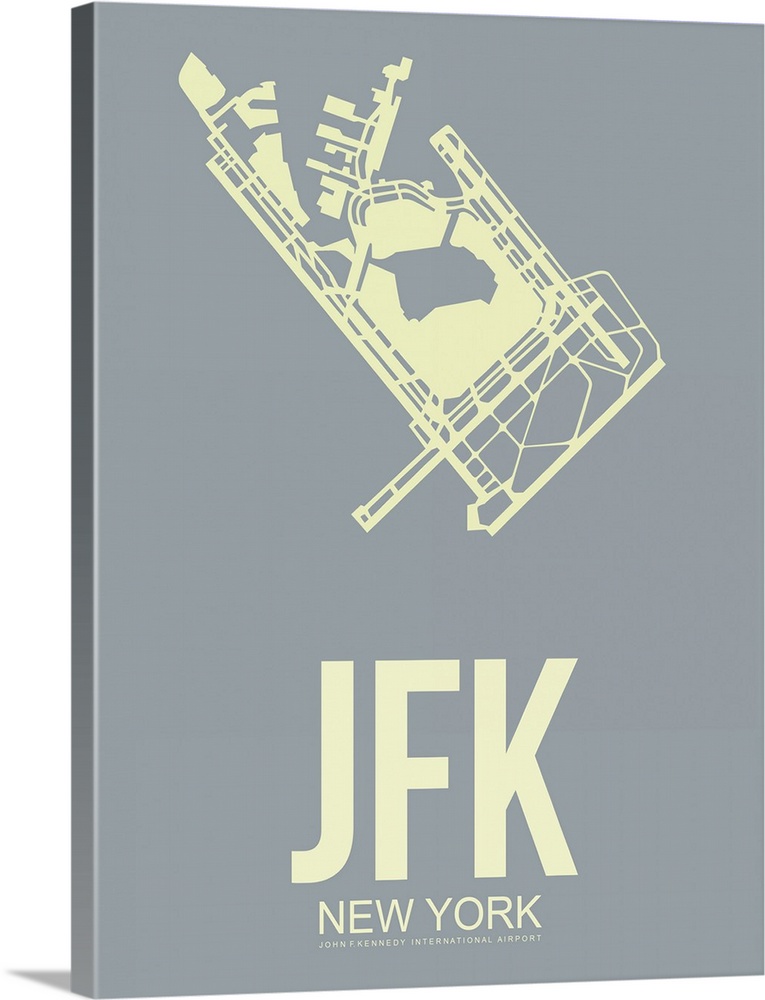 Minimalist JFK New York Poster I