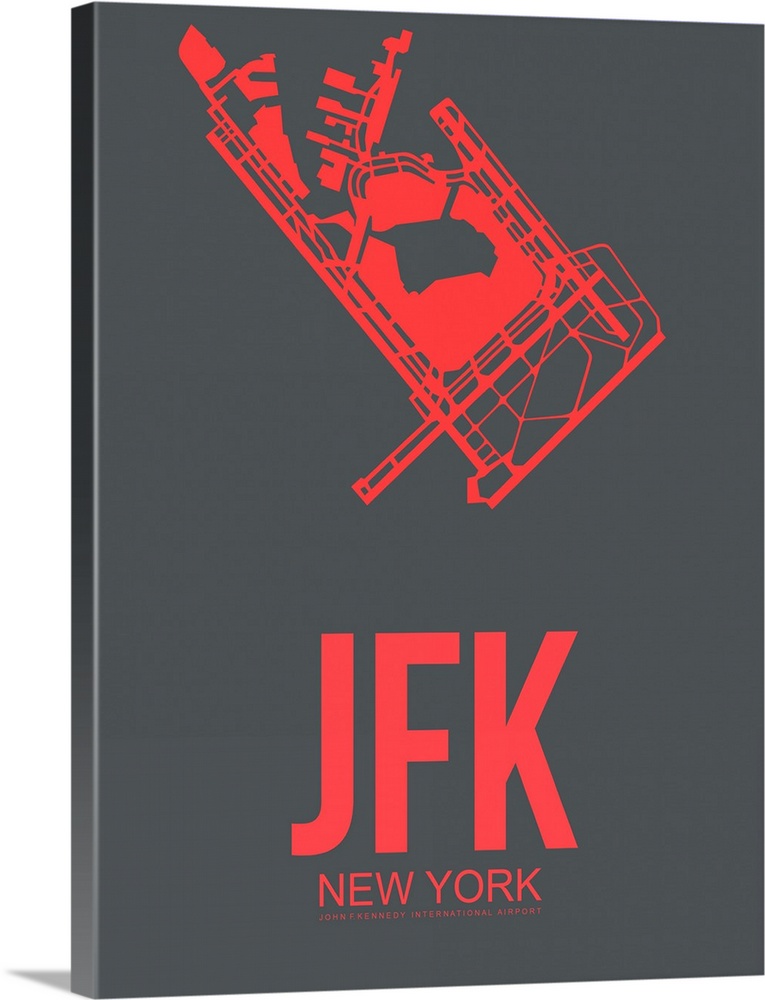 Minimalist JFK New York Poster II