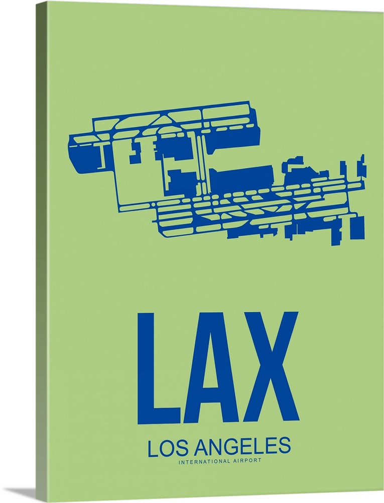 Minimalist LAX Los Angeles Poster I