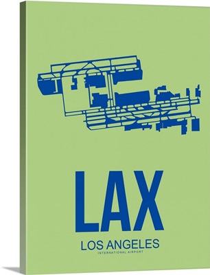 Minimalist LAX Los Angeles Poster I