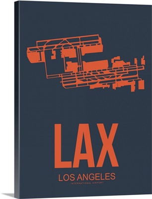 Minimalist LAX Los Angeles Poster III