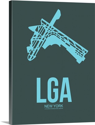 Minimalist LGA New York Poster III