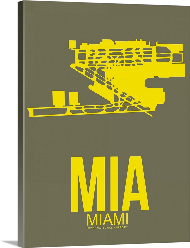 Minimalist MIA Miami Poster I