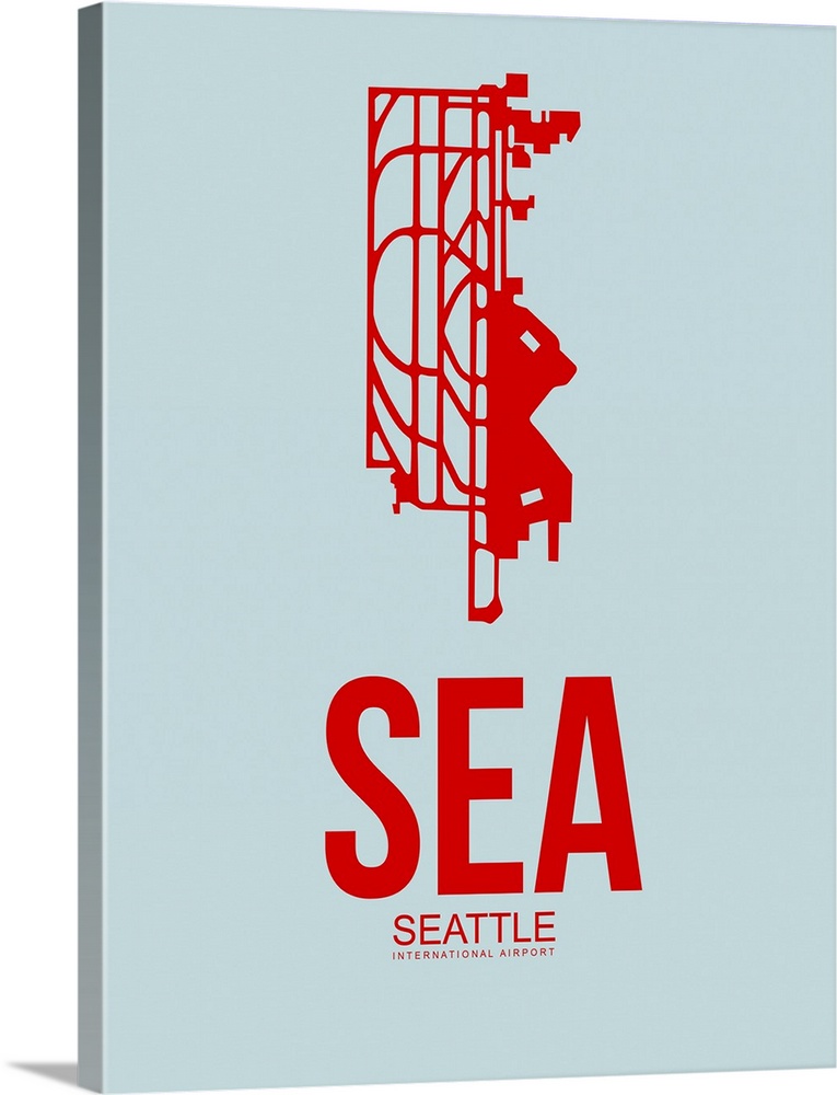 Minimalist SEA Seattle Poster I