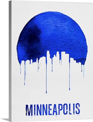 Minneapolis Skyline Blue
