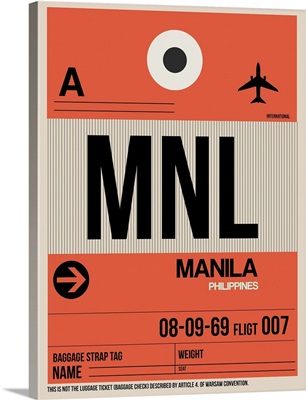 MNL Manila Luggage Tag I