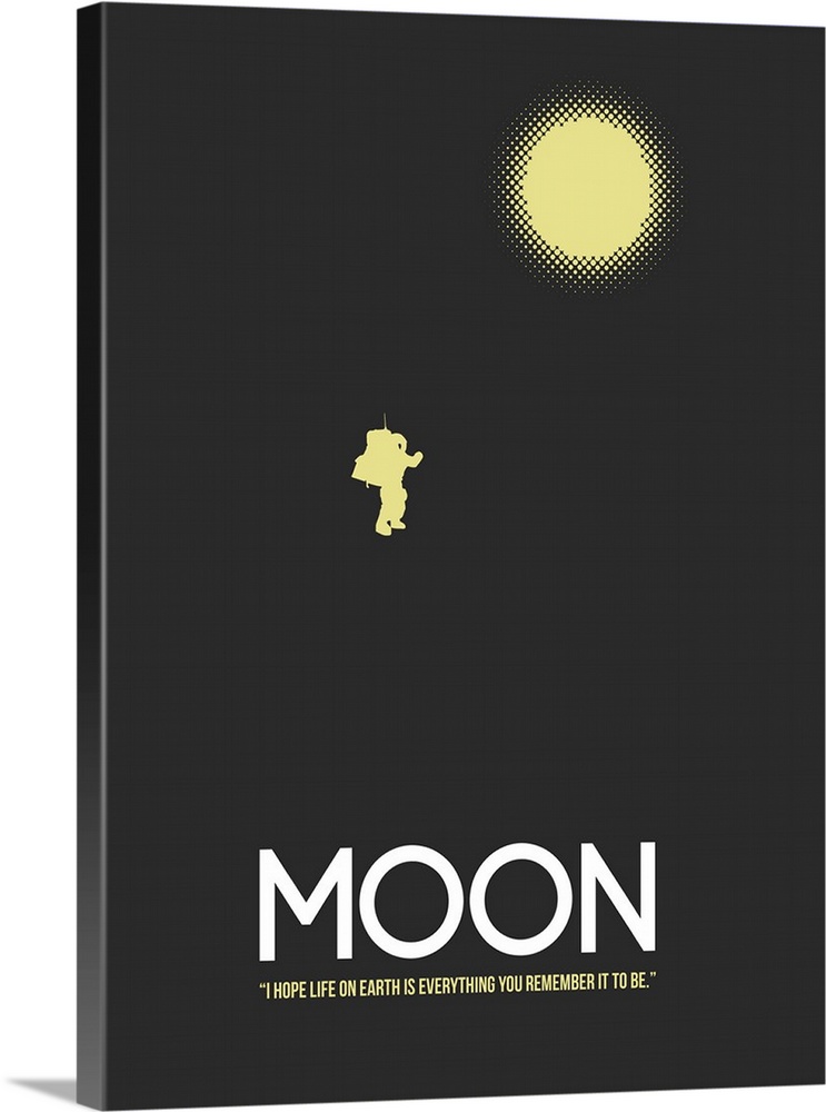 Contemporary minimalist movie poster artwork of Moon.