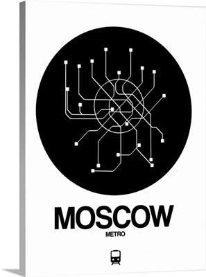 Moscow Black Subway Map