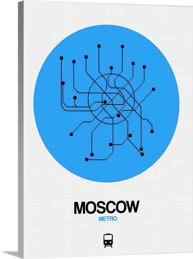 Moscow Blue Subway Map