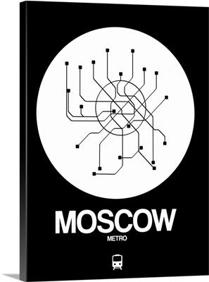 Moscow White Subway Map