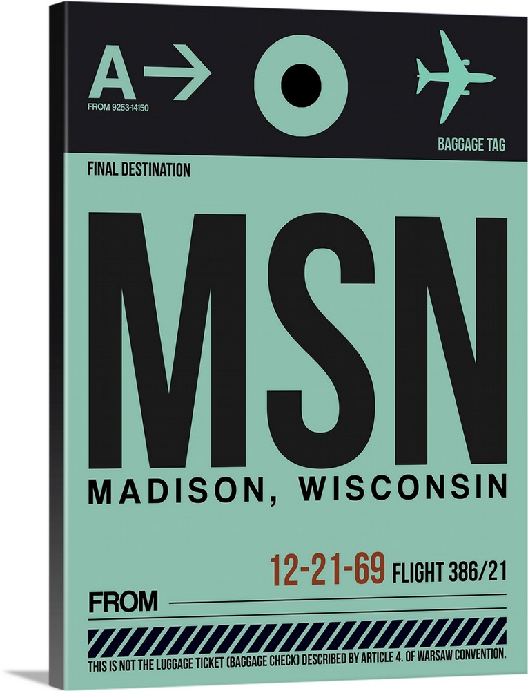 MSN Madison Luggage Tag I