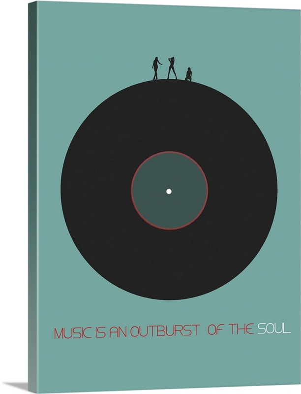 Music Is In Outburst Of The Soul Poster | Great Big Canvas
